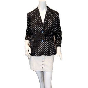 LRL Polka Dot Blazer Jacket